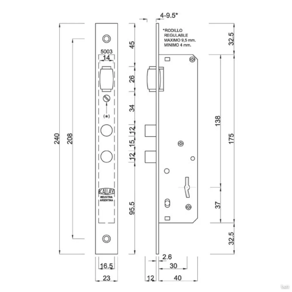 Cerradura Kallay 5003