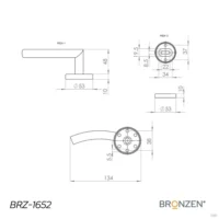 Doble Balancin Curva 16mm, Acero inoxidabe