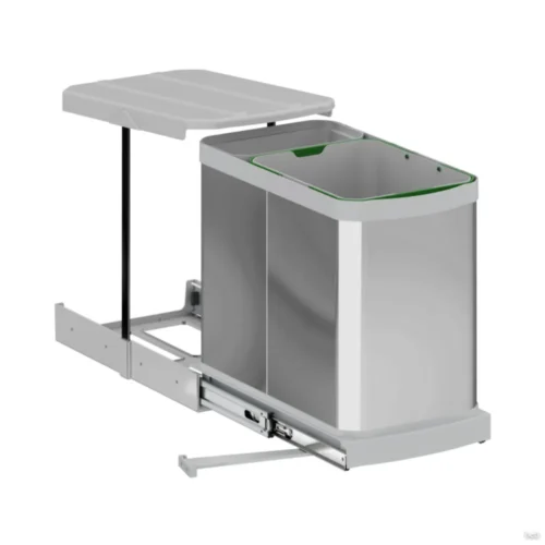 sku097.147 Porta Residuos Extraible 16lts + 1lt. Modulo 300mm
