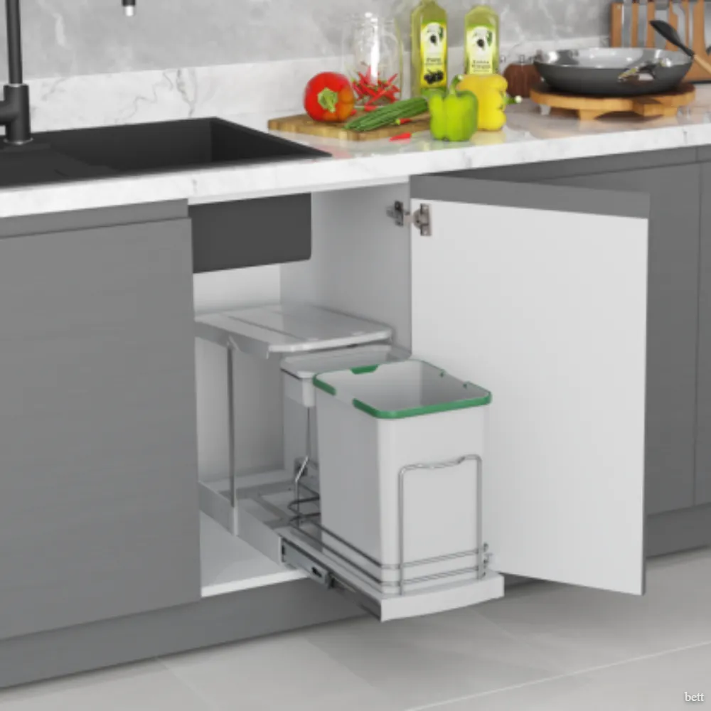 Porta Residuos Extraible 16lts + 1lt. Modulo 300mm