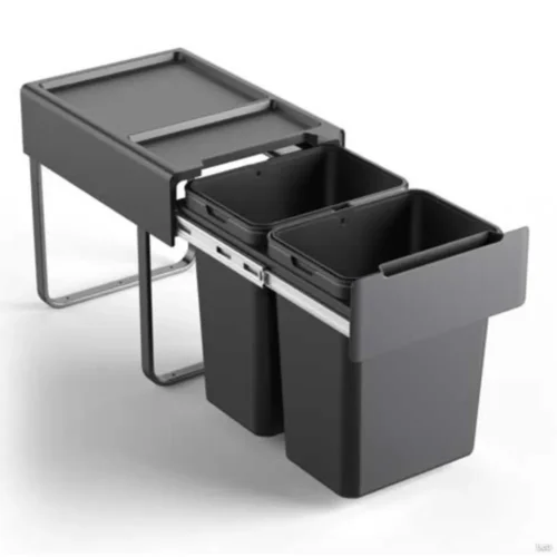 Porta Residuos Doble Extraible 2 x 20lts. Modulo 400