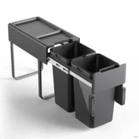 Porta Residuos Doble Extraible 2 x 14lts. Modulo 300