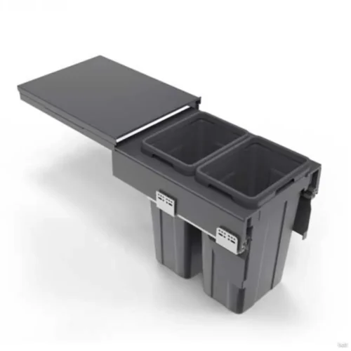 Porta Residuos Doble Extraible 2 x 18lts. Modulo 400
