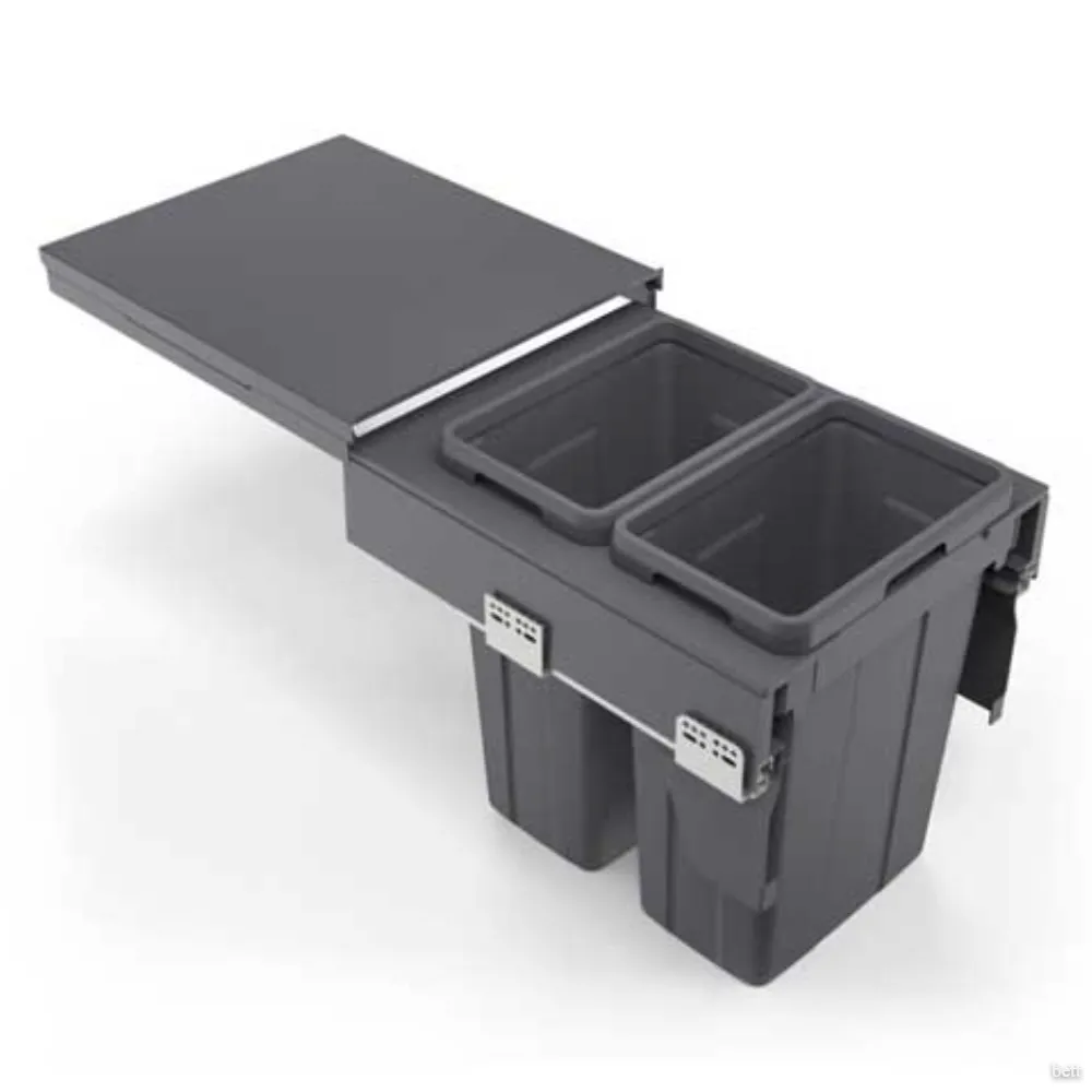 Porta Residuos Doble Extraible 2 x 21lts. Modulo 450