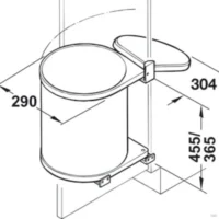 Porta Residuos Montable 15lts