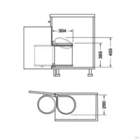 Porta Residuos Montable 15lts