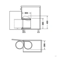 Porta Residuos Montable 15lts