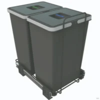 Porta Residuos Doble Extraible 2 x 24lts. Modulo 400mm
