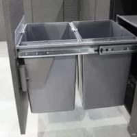 Porta Residuos Doble Extraible 2 x 24lts. Conector frontal