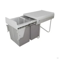 Porta Residuos Doble Extraible 2 x 24lts. Conector frontal