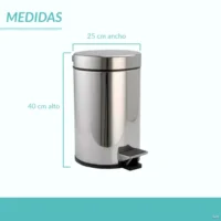 Porta Residuos Exterior a Pedal 12lts