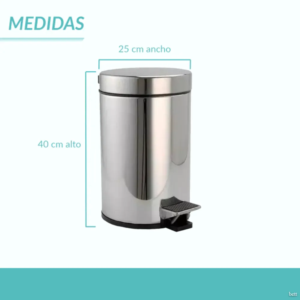 Porta Residuos Exterior a Pedal 12lts
