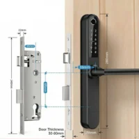 Cerradura Digital QBO S31 Angosta. Negro