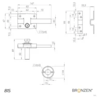 Pasador Computado Antipanico Bronzen Cromado