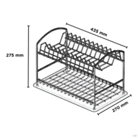 Escurreplatos Doble para Mesada
