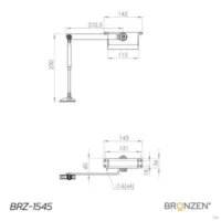 Cierrapuerta Hidraulico Aereo Bronzen