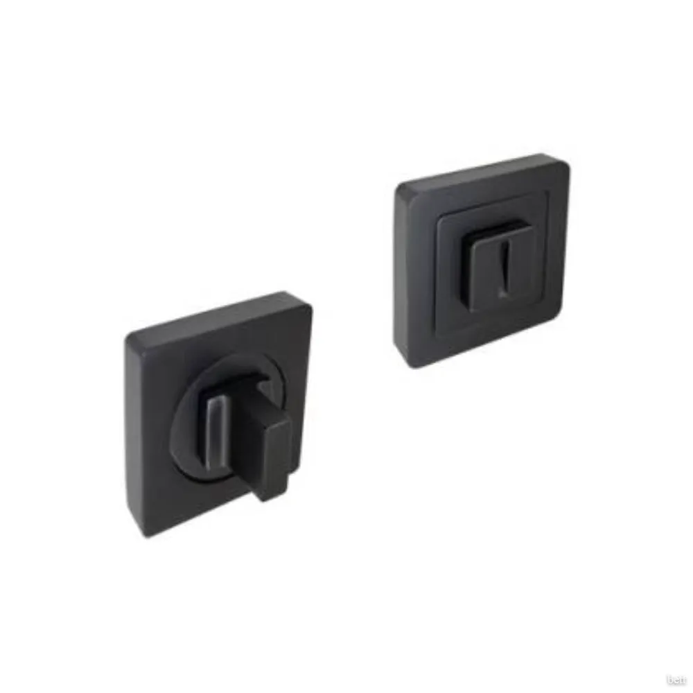 Llavin para Baño Premium Cuadrado Negro