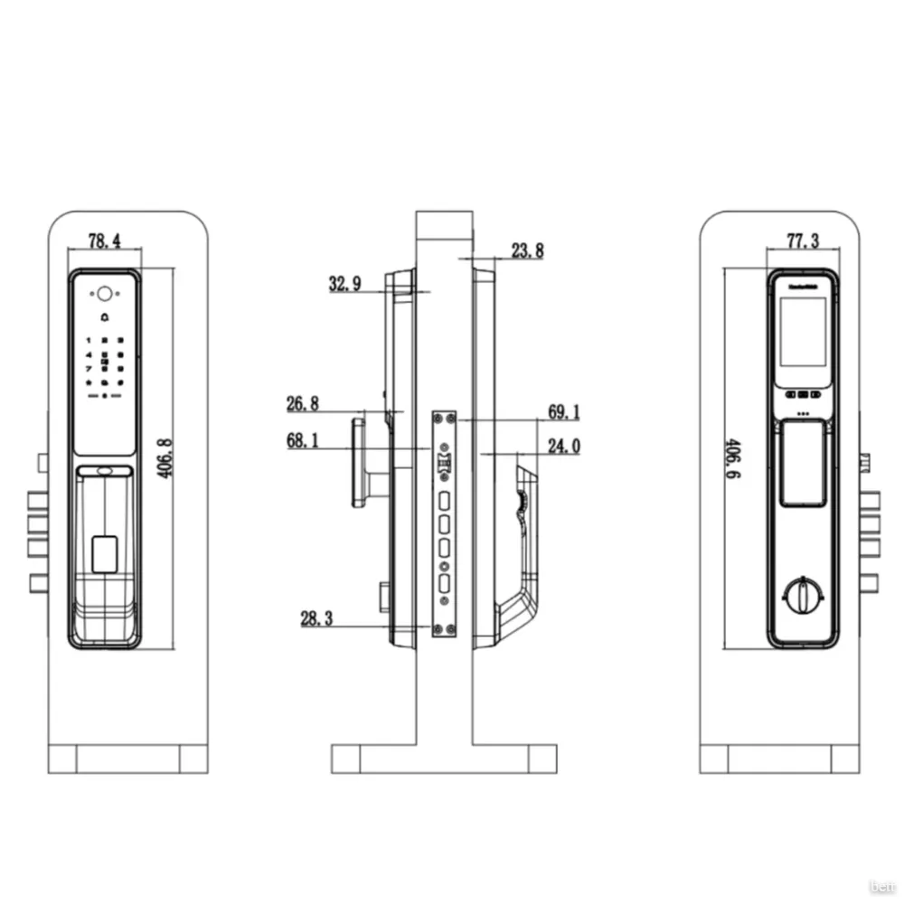 Cerradura Digital Kaadas Q9 Negro