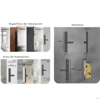 Cerradura Digital Kaadas S10-5W Angosto Inox