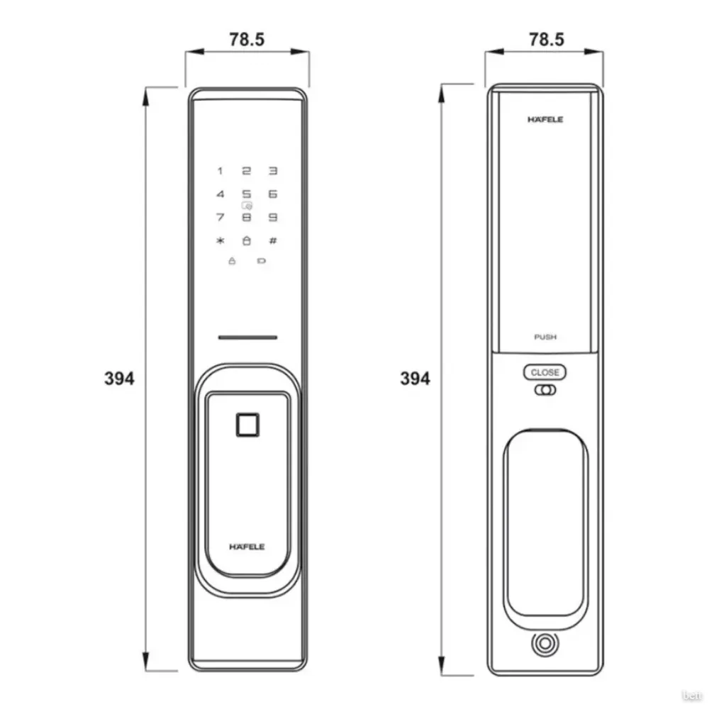 Cerradura Digital HAFELE PP8100