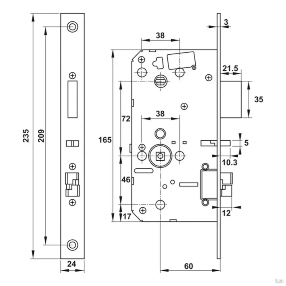Cerradura Digital HAFELE PP8100