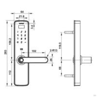 Cerradura Digital Hafele DL7100. WIFI