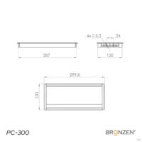 Pasacables Recto Aluminio Cierre Suave