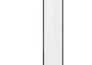 Mampara de Baño Fija Marco Negro 80cm
