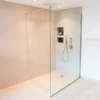 Mampara de Baño Fija Transparente 90cm