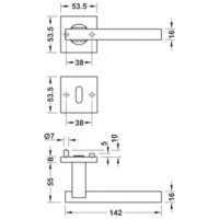 Doble Balancin LDH 2186 Acero Inoxidable