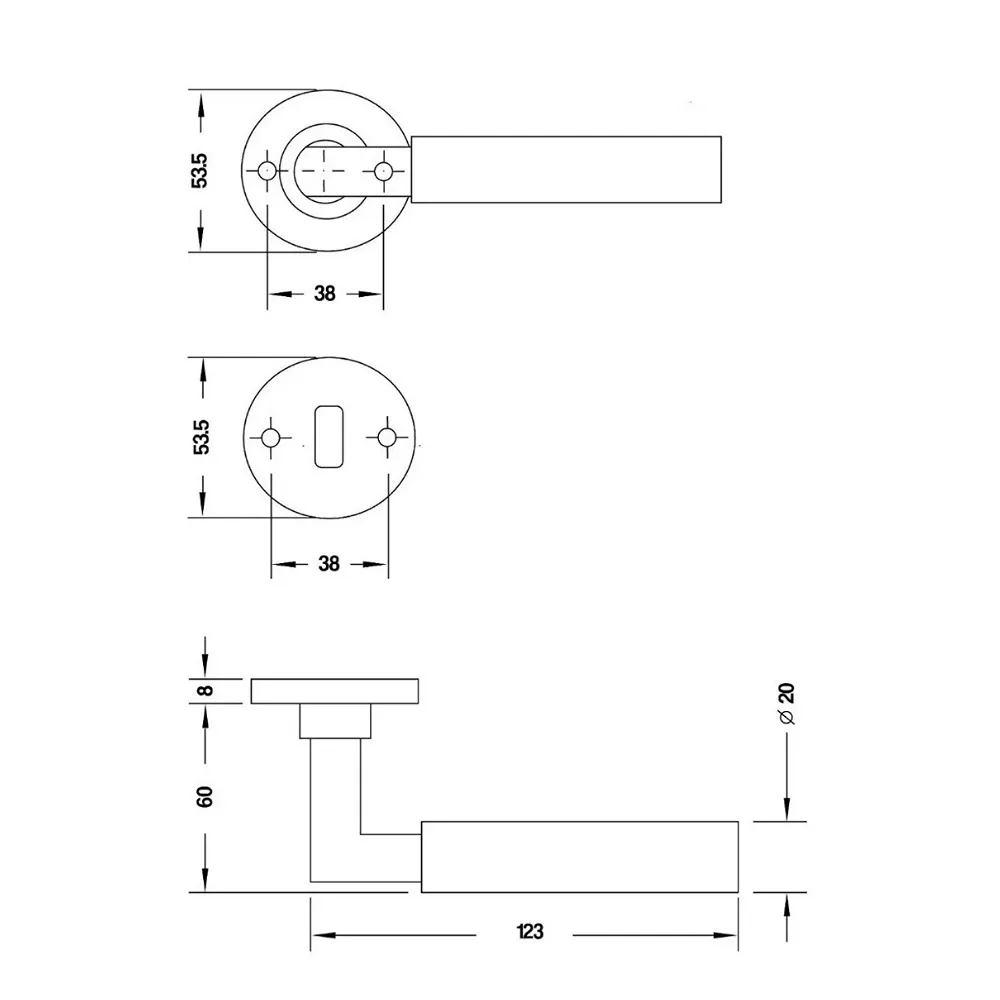 Doble Balancin HL15 Acero Inoxidable Mate