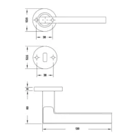 Doble Balancin HL10 Acero Inoxidable Mate