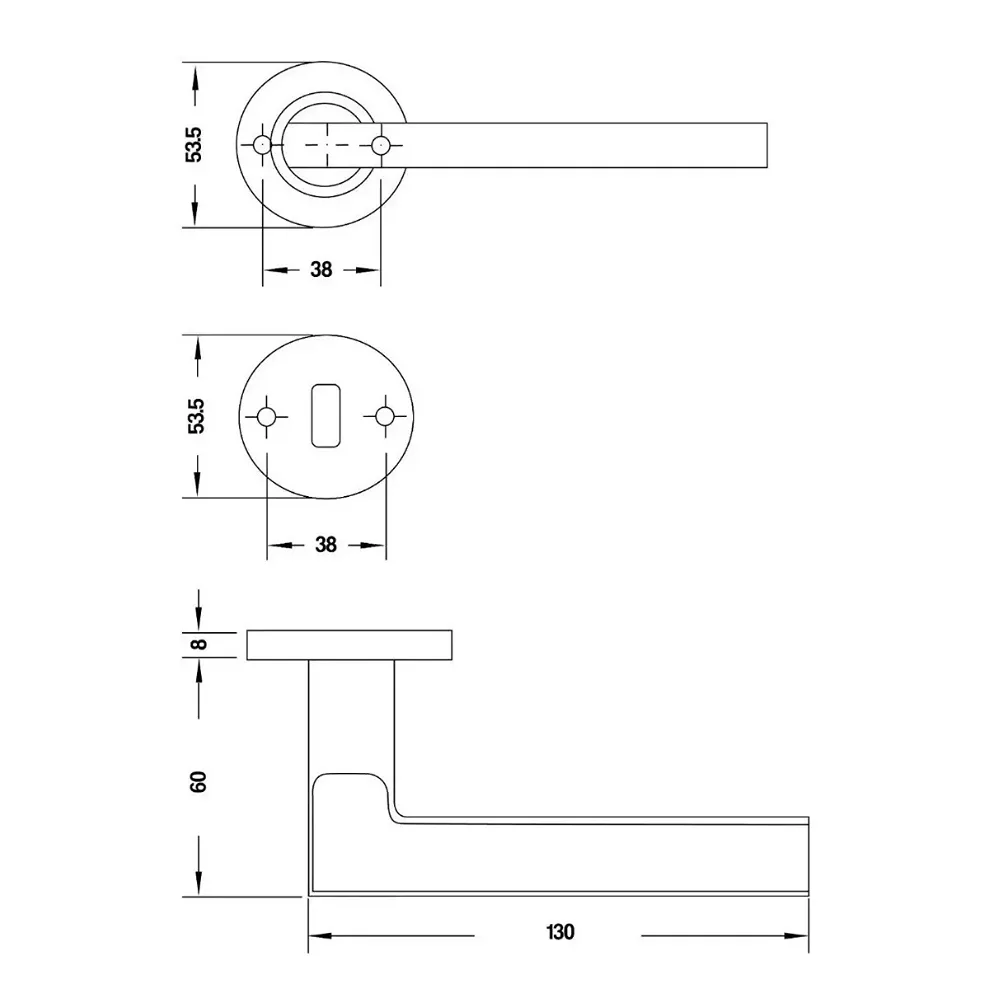 Doble Balancin HL10 Acero Inoxidable Mate