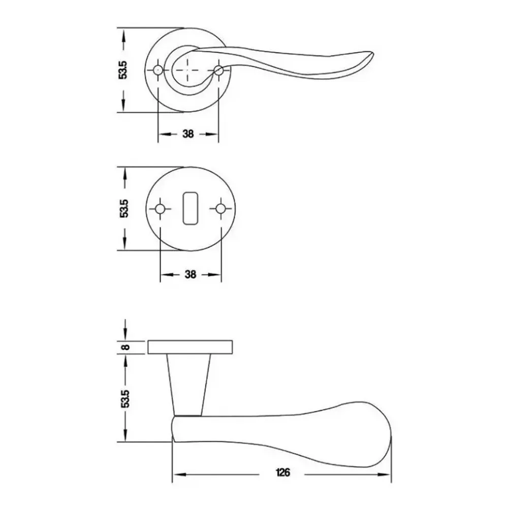 Doble Balancin HL13 Acero Inoxidable Mate