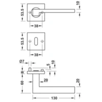 Doble Balancin LDH 2196 Acero Inoxidable