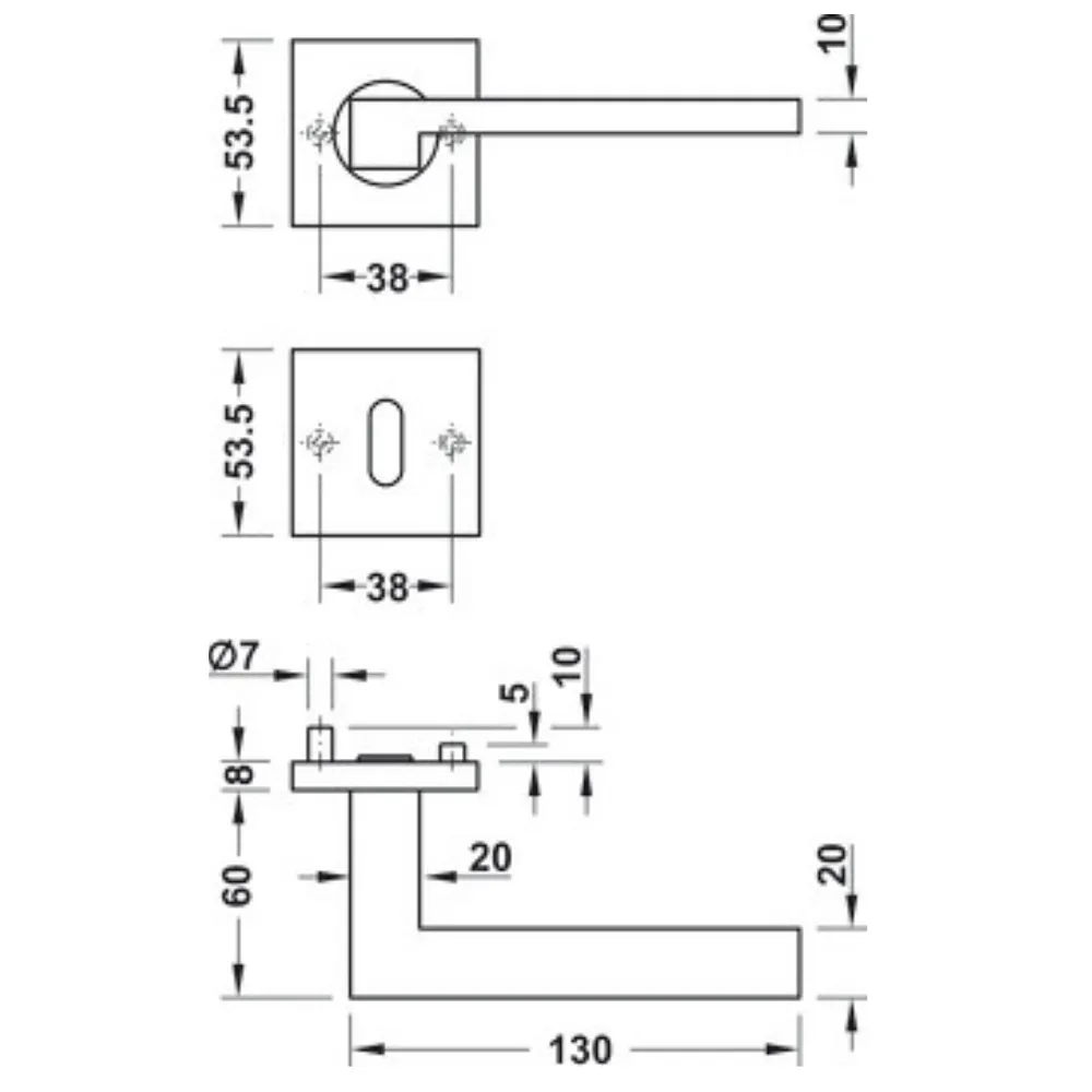 Doble Balancin LDH 2196 Acero Inoxidable