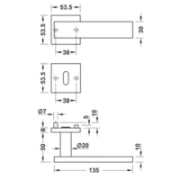 Doble Balancin LDH 2187 Acero Inoxidable