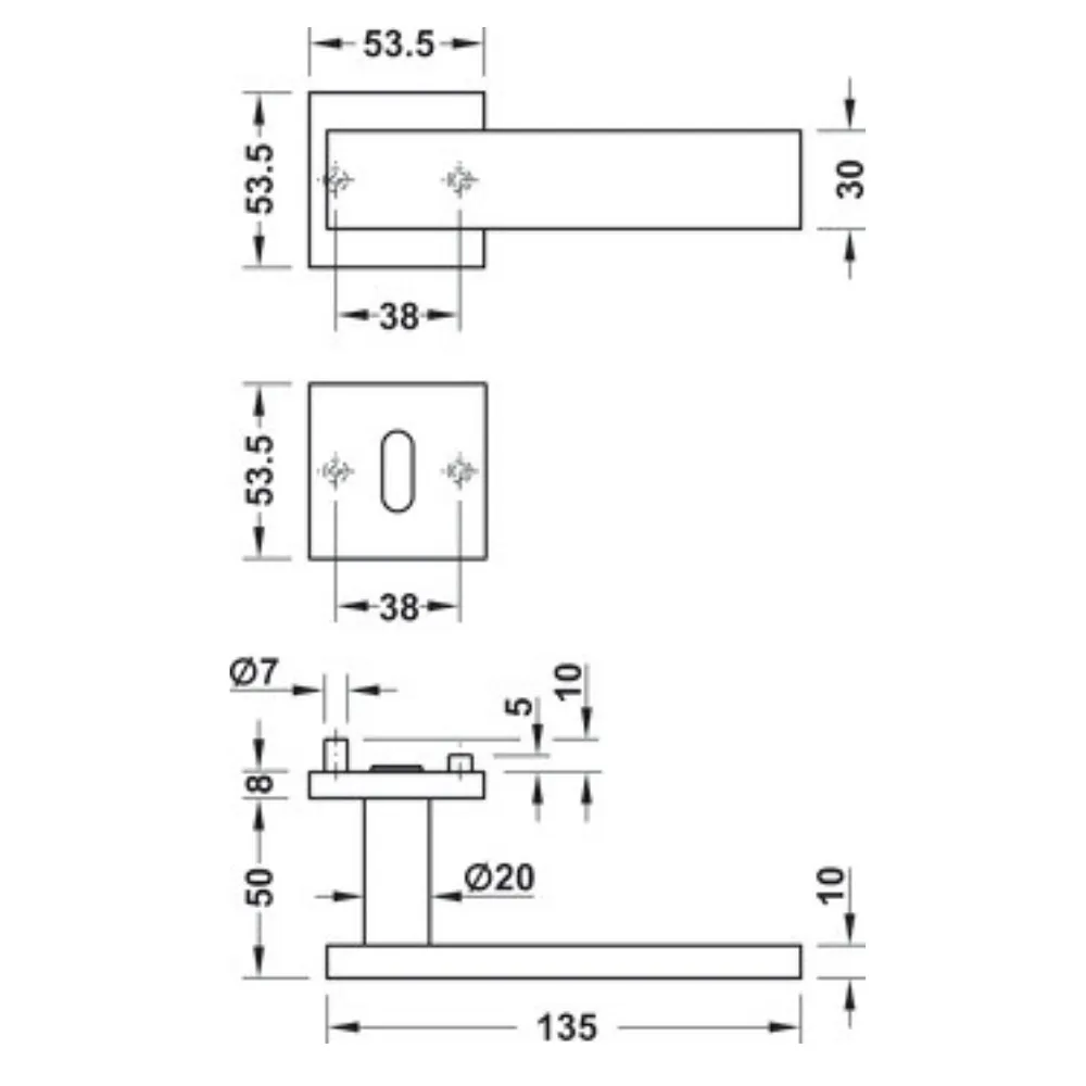 Doble Balancin LDH 2187 Acero Inoxidable