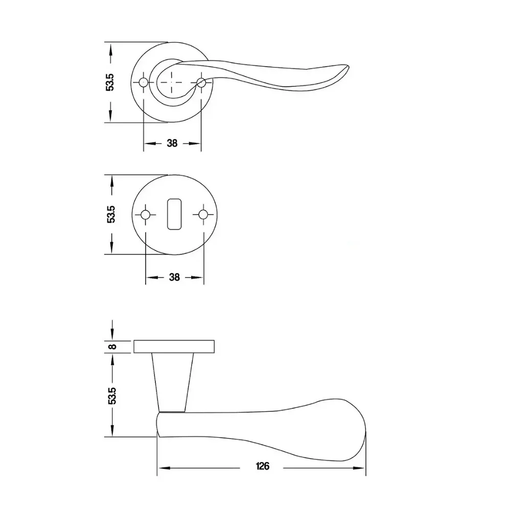 Doble Balancin HL14 Acero Inoxidable Mate