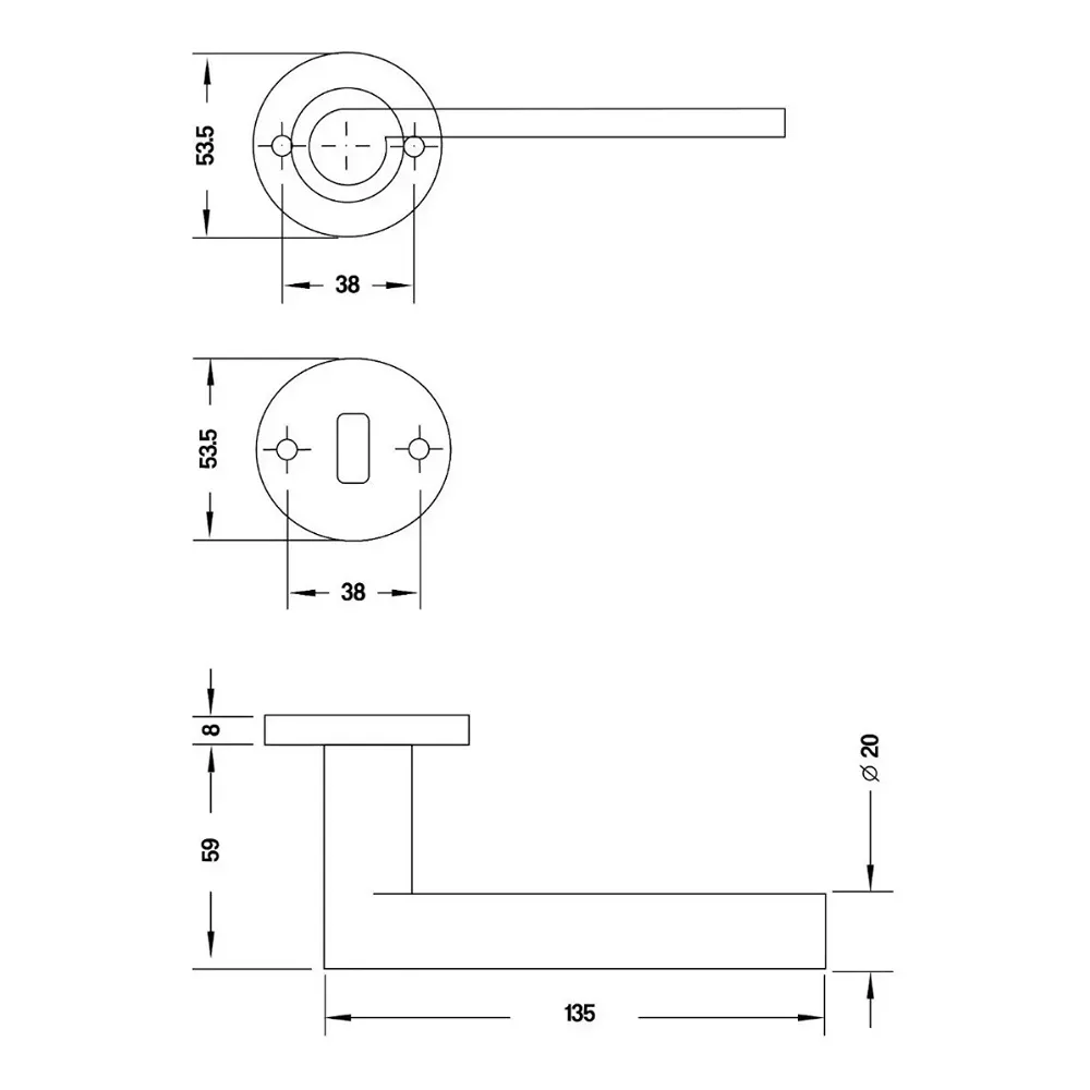 Doble Balancin HL12 Acero Inoxidable Mate